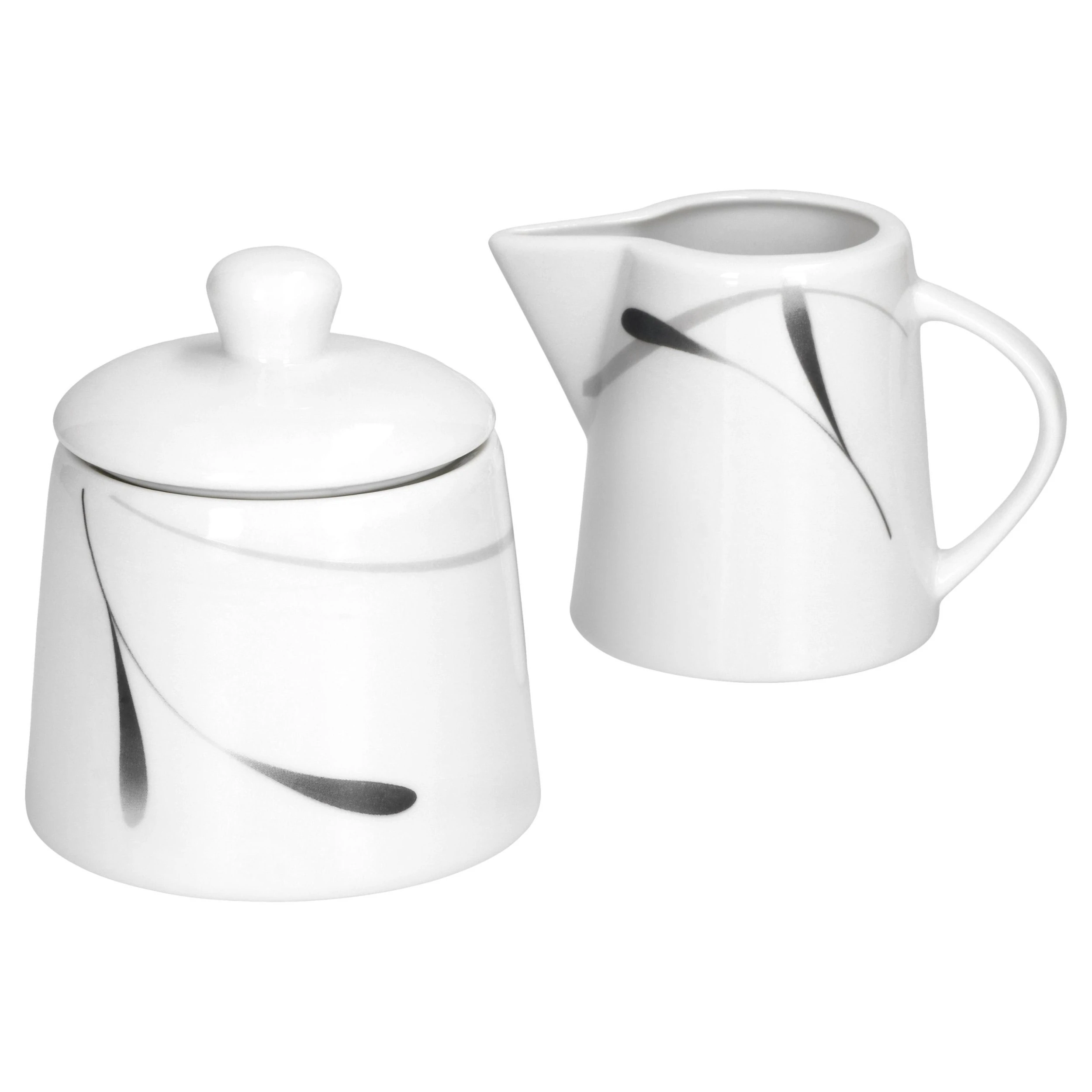 Null Kaffeeergänzungsset Milchkännchen & Zuckerdose Phönix Porzellan Weiß Mit Dekor 2 Null Kaffeeergänzungsset Milchkännchen & Zuckerdose Phönix Porzellan Weiß Mit Dekor – Bild 2