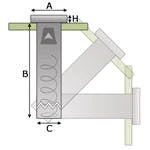 Null Becherspender BD 23 Zum Einbau 6 Null Becherspender BD 23 Zum Einbau – Bild 6