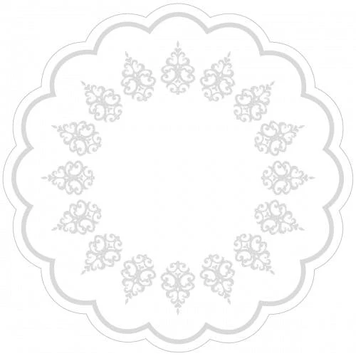 Sovie-horeca Sovie HORECA Tablett-Deckchen Royal Line Silber Aus Tissue 7-lagig, Ø 180 Mm, 250 Stück - Untersetzer Ornamente 3 Sovie-horeca Sovie HORECA Tablett-Deckchen Royal Line Silber Aus Tissue 7-lagig, Ø 180 Mm, 250 Stück - Untersetzer Ornamente – Bild 3
