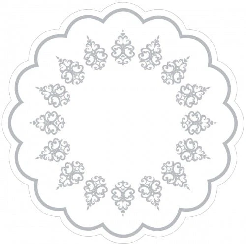 Sovie-horeca Sovie HORECA Tablett-Deckchen Royal Line Weiss Aus Tissue 7-lagig, Ø 180 Mm, 250 Stück - Untersetzer Ornamente 2 Sovie-horeca Sovie HORECA Tablett-Deckchen Royal Line Weiss Aus Tissue 7-lagig, Ø 180 Mm, 250 Stück - Untersetzer Ornamente – Bild 2