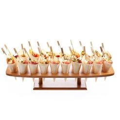 Mank Serviertablett Aus Bambus 20 Loch, 50 X 15 X 8,5 Cm, 1 Stück