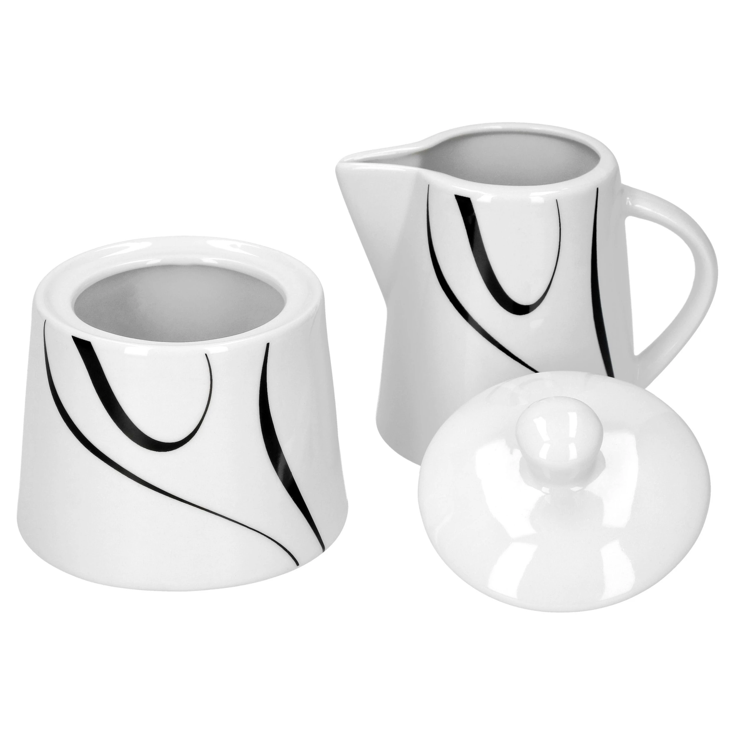 Null Kaffeeergänzungsset Milchkännchen & Zuckerdose Aliha 4 Null Kaffeeergänzungsset Milchkännchen & Zuckerdose Aliha – Bild 4
